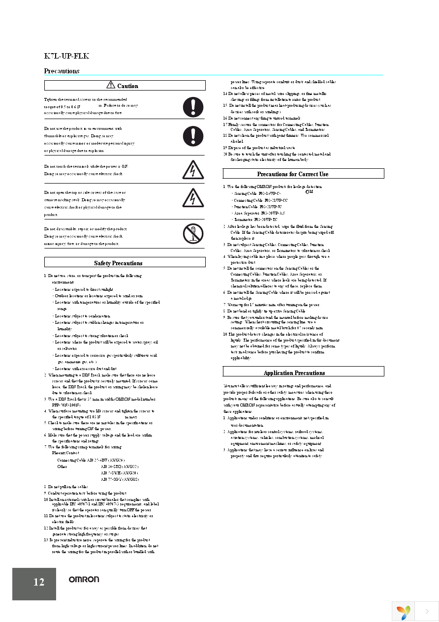 K7L-UP-FLK 100-240VAC Page 12